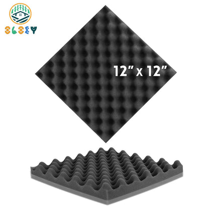 Sound Proofing Padding – 6/12/24 Pcs, Acoustic Foam Egg Crate Sponge Pad, Studio Soundproofing Panels, Room Accessories - ZAMAR AUDIO SOLUTIONS