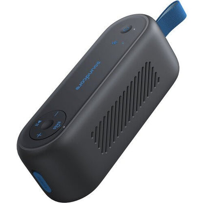 Soundcore Select 3 Bluetooth Speaker side profile showing rugged IP67 dustproof build