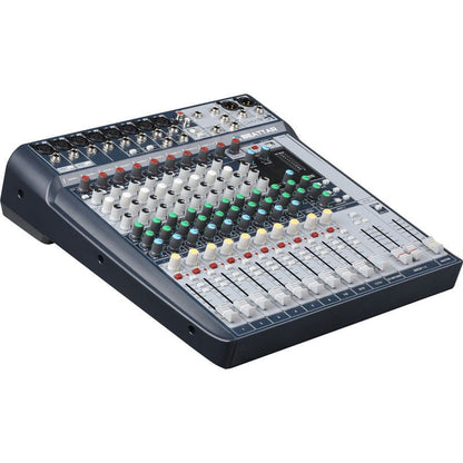 Soundcraft Signature 12 Kenya — channel strip detail showing Sapphyre British EQ and fader controls
