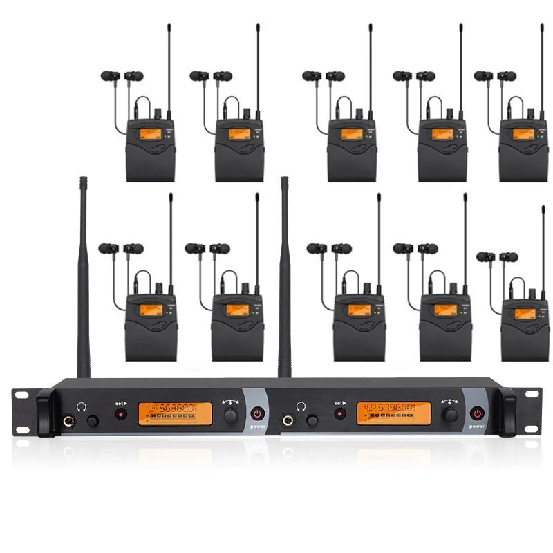 SoundGen Pro SM-2050 In-Ear Monitor System - 2-Channel Wireless Monitor for Stage