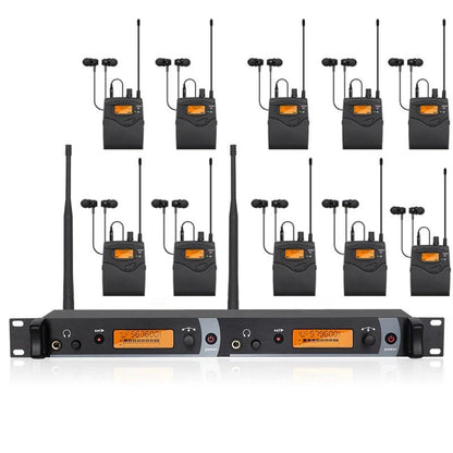 SoundGen Pro SM-2050 In-Ear Monitor System - 2-Channel Wireless Monitor for Stage