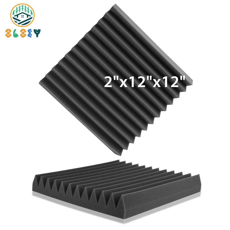 Soundproofing Foam Panel – 6/12/24 Pcs, High Density Sound Proof Sponge Pad, Home Studio, Bedroom Ceiling Design - ZAMAR AUDIO SOLUTIONS