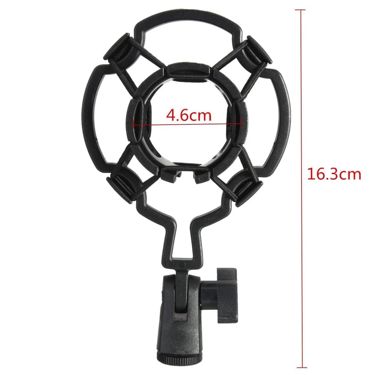 Studio Microphone Mic Shock Mount Holder – For Large Diaphragm Condenser Mic, Adjustable Angle, Standard Thread, Black - ZAMAR AUDIO SOLUTIONS