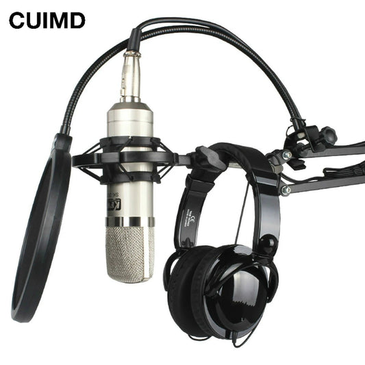 Studio Microphone Mic Shock Mount Holder – For Large Diaphragm Condenser Mic, Adjustable Angle, Standard Thread, Black - ZAMAR AUDIO SOLUTIONS