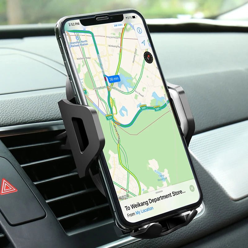 Sucker Car Phone Holder Mount Stand – GPS Mobile Cell Support for iPhone, Xiaomi, Huawei, Samsung, Adjustable Viewing Angle - ZAMAR AUDIO SOLUTIONS