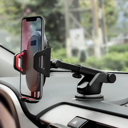 Sucker Car Phone Holder Mount Stand – GPS Mobile Cell Support for iPhone, Xiaomi, Huawei, Samsung, Adjustable Viewing Angle - ZAMAR AUDIO SOLUTIONS