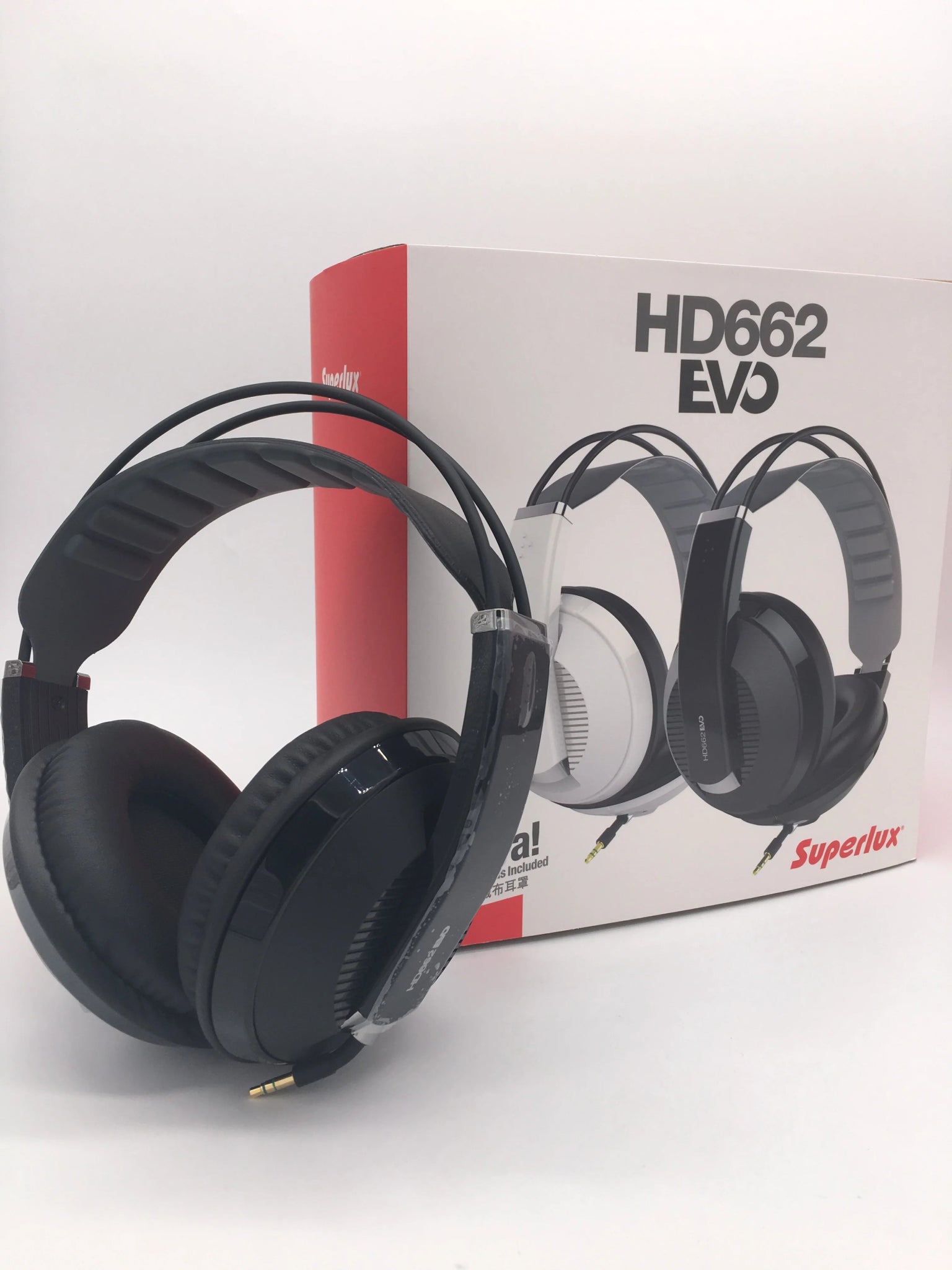 Superlux HD662EVO Closed - Type Monitoring Headphone – Studio Headset with Extra Earmuffs and Self - Adjusting Headband - ZAMAR AUDIO SOLUTIONS