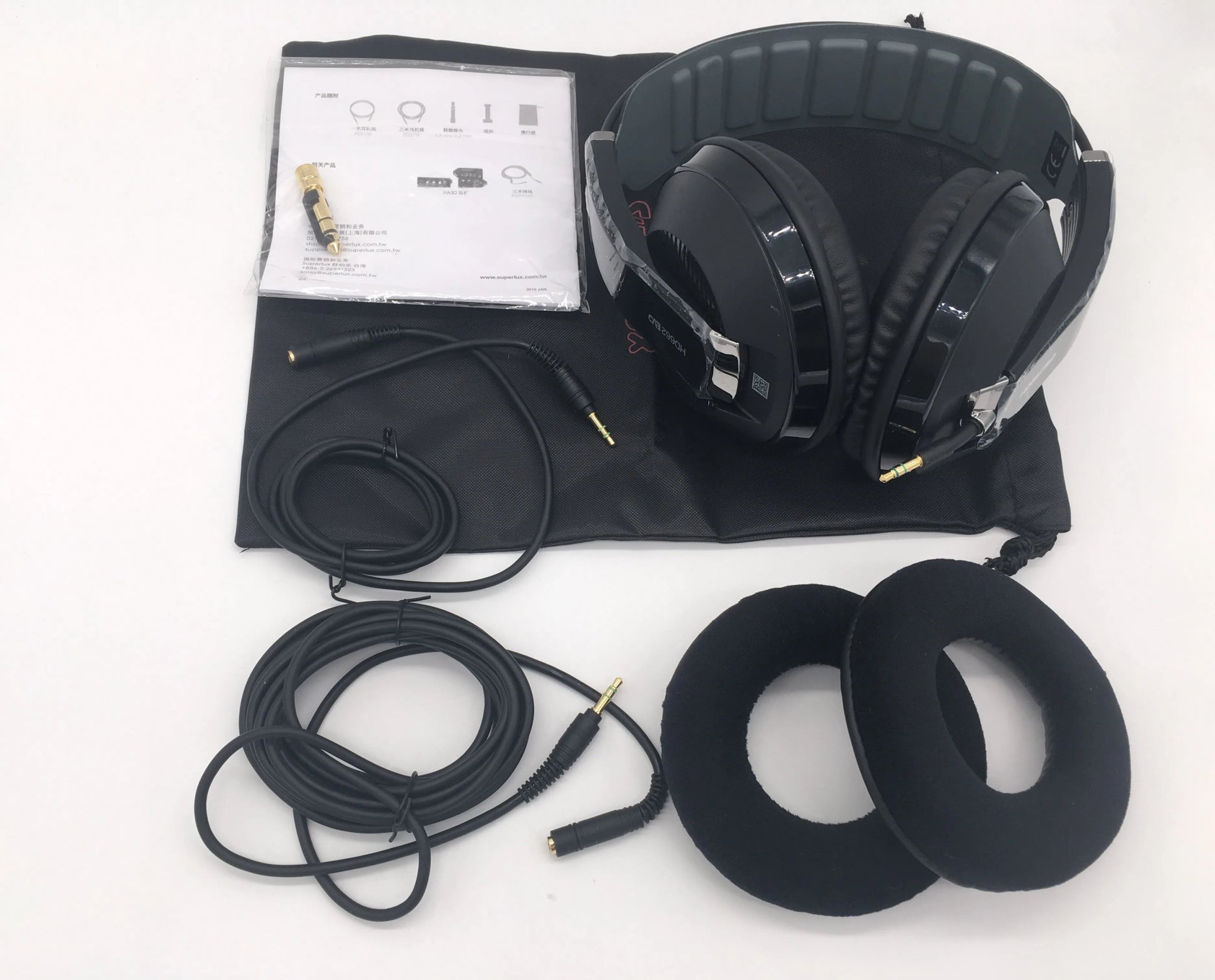 Superlux HD662EVO Closed - Type Monitoring Headphone – Studio Headset with Extra Earmuffs and Self - Adjusting Headband - ZAMAR AUDIO SOLUTIONS