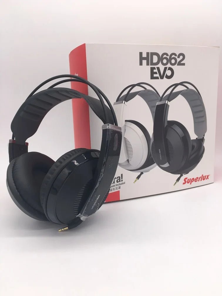 Superlux HD662EVO Closed-Type Monitoring Headphone – Studio Headset with Extra Earmuffs and Self-Adjusting Headband - ZAMAR AUDIO SOLUTIONS