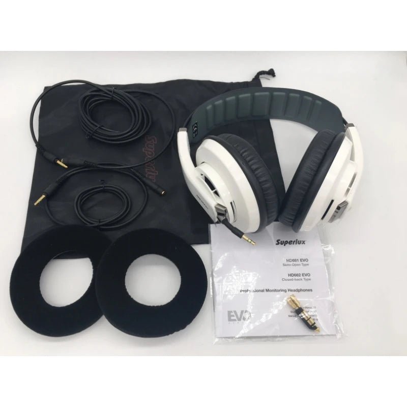 Superlux HD681 EVO Professional Monitoring Headphones – Upgraded Version, Detachable Audio Cable, Stereo HiFi DJ Headset - ZAMAR AUDIO SOLUTIONS
