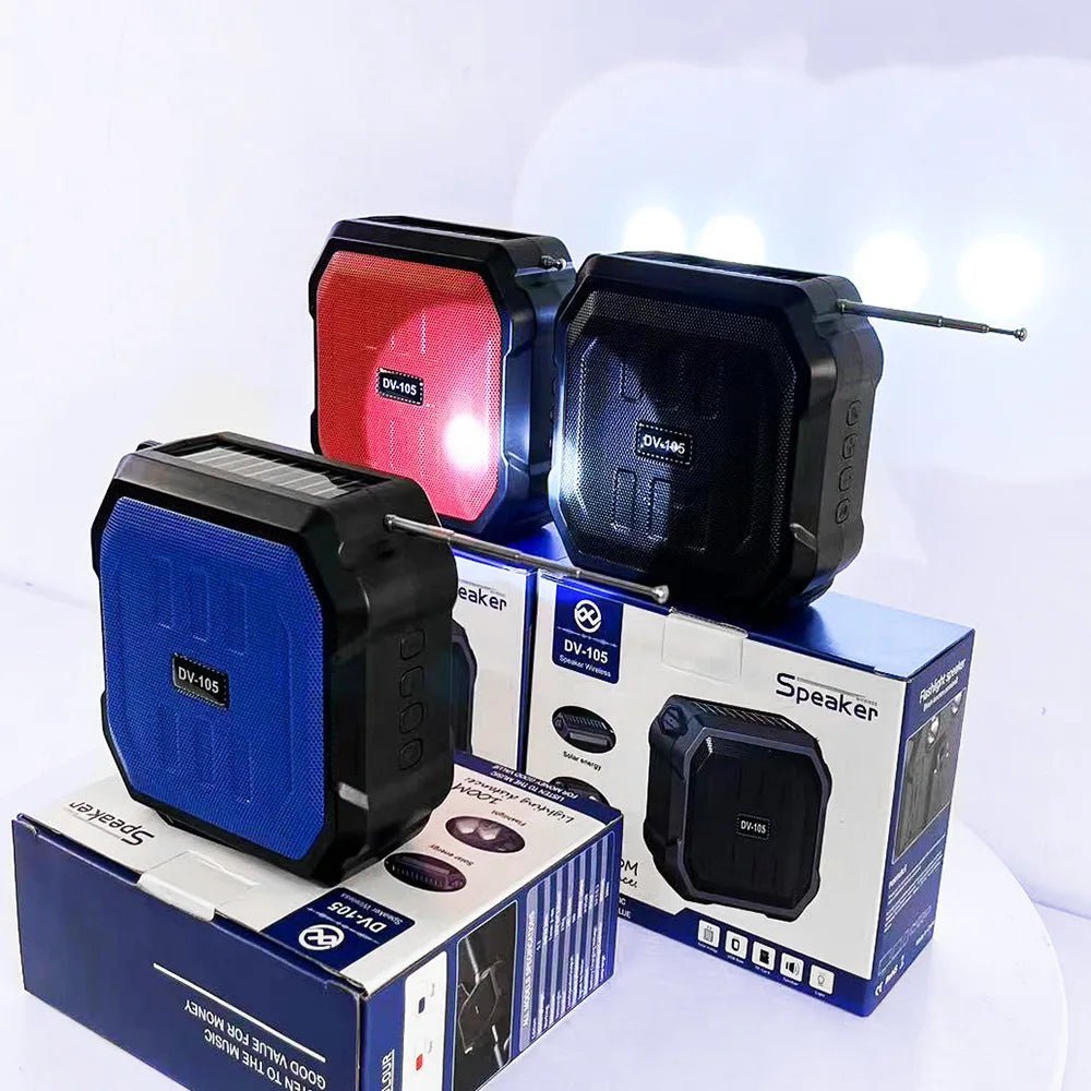 SwYiSm Outdoor Solar Charging Bluetooth Speaker – Portable Wireless Speaker with LED Lighting, FM Radio, and Subwoofer for Cycling & Outdoor Activities - ZAMAR AUDIO SOLUTIONS
