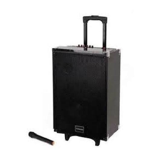TAGWOOD LTS-12A 12″ Outdoor Rechargeable Trolley Speaker with Wireless Mic