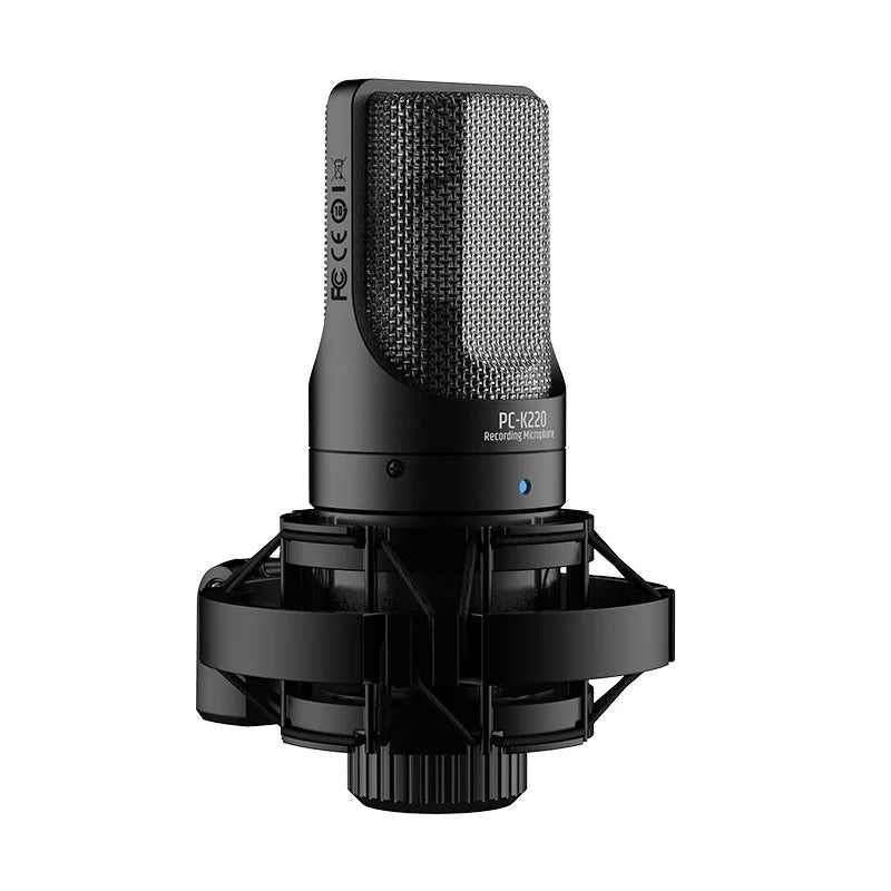 TAKSTAR PC-K220 XLR Condenser Microphone – Professional Wired Recording Mic with Shock Mount for PC & Sound Card Recording - ZAMAR AUDIO SOLUTIONS