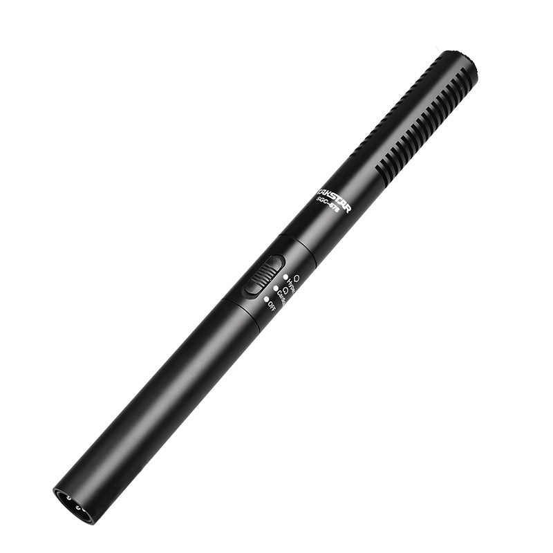 Takstar SGC-578 shotgun microphone Kenya — front view of super-cardioid mic for DSLR video recording