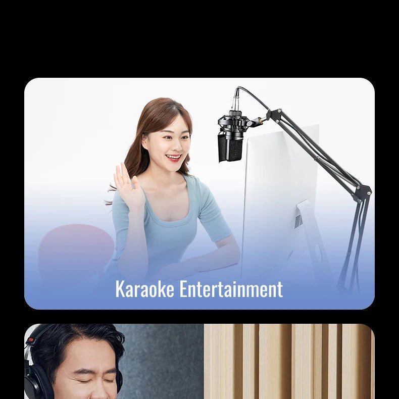 Takstar SM-8B Condenser Studio Microphone for Vocals Recording, Live-Streaming, and YouTube Videos