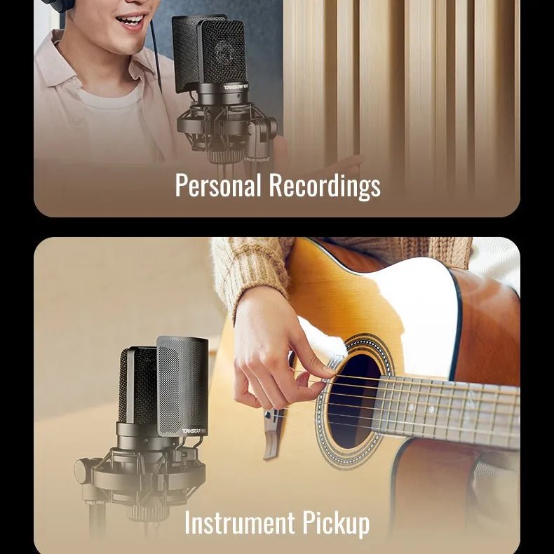 Takstar SM-8B Condenser Studio Microphone for Vocals Recording, Live-Streaming, and YouTube Videos