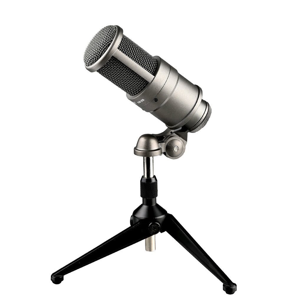 Takstar SM-8B 2nd Gen microphone Kenya — close-up of included elastic shock mount with cradle frame and side-mount knob