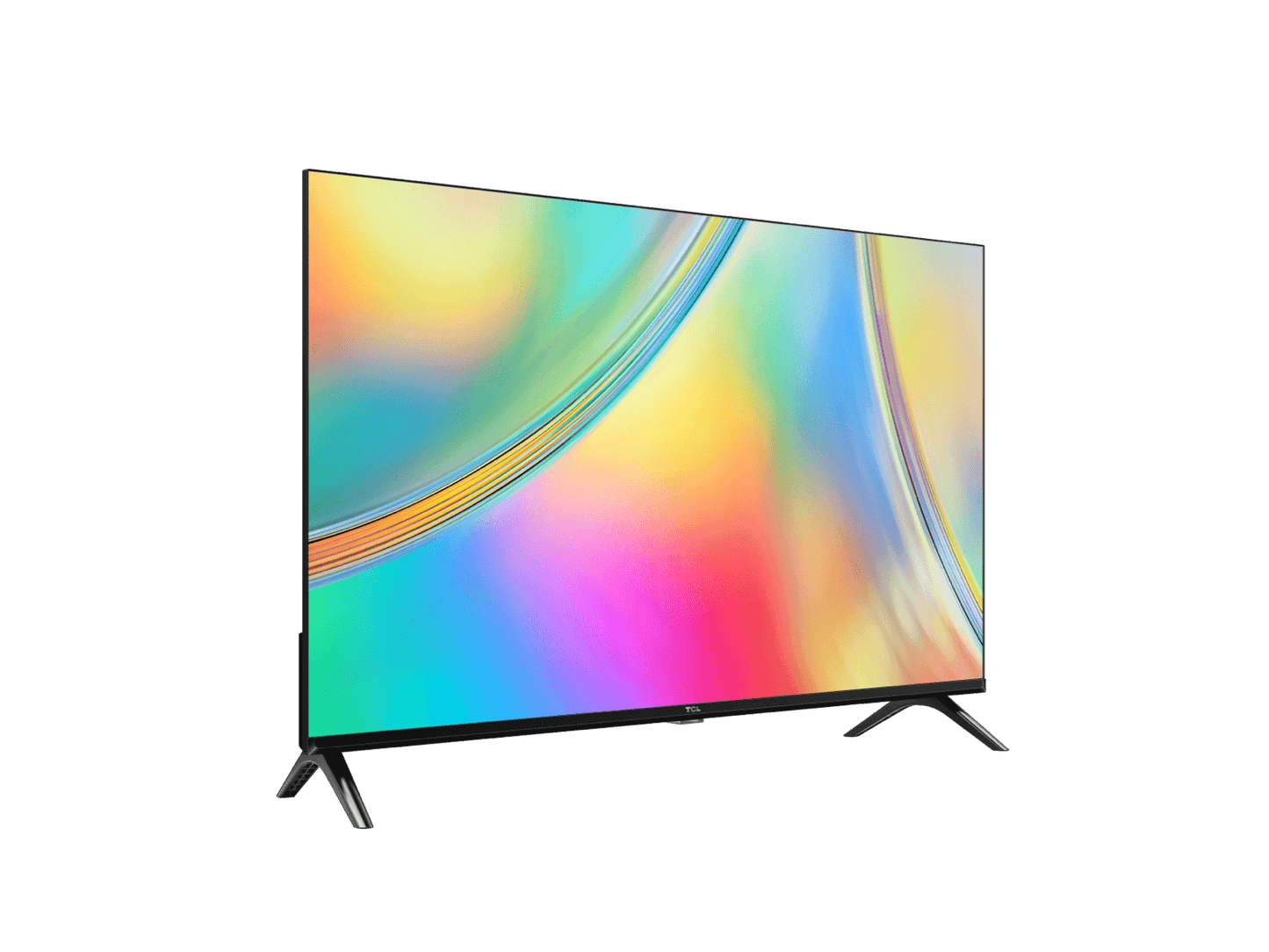 TCL S5400 32 inch TV Kenya angled left view showing slim bezel and V-shaped stand