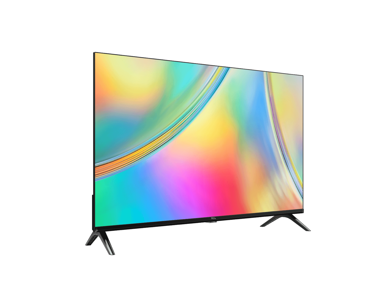 TCL S5400 32 inch TV Kenya angled left view showing slim bezel and V-shaped stand