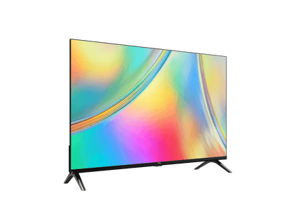 TCL S5400 32 inch TV Kenya angled left view showing slim bezel and V-shaped stand