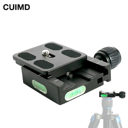Tripod Ball Head Mount Adapter PU50 RRS – Quick Release Clip Plate Clamp for Arca Swiss DSLR Camera Ballhead, Aluminum - ZAMAR AUDIO SOLUTIONS