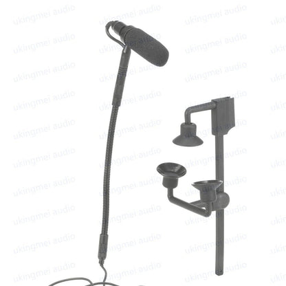 UKINGMEI Guitar Clip-On Microphone – Flexible Gooseneck Condenser Mic for Shure Wireless Systems and Phantom Power Input - ZAMAR AUDIO SOLUTIONS