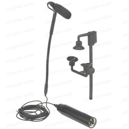 UKINGMEI Guitar Clip-On Microphone – Flexible Gooseneck Condenser Mic for Shure Wireless Systems and Phantom Power Input - ZAMAR AUDIO SOLUTIONS
