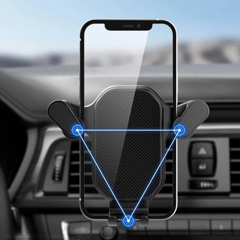 Universal Car Phone Holder Gravity Mobile Stand – GPS Support Auto Air Vent Mount for iPhone, Xiaomi, Samsung - ZAMAR AUDIO SOLUTIONS