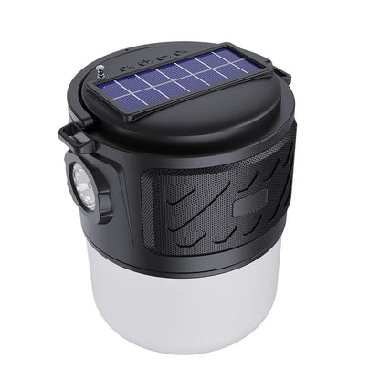 V12 Outdoor Solar Lighting Camping Light Wireless Bluetooth Speaker – Portable Subwoofer, FM, TF Card, Convenient Card Insertion - ZAMAR AUDIO SOLUTIONS