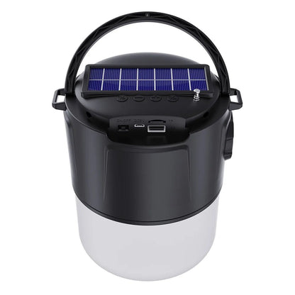 V12 Outdoor Solar Lighting Camping Light Wireless Bluetooth Speaker – Portable Subwoofer, FM, TF Card, Convenient Card Insertion - ZAMAR AUDIO SOLUTIONS