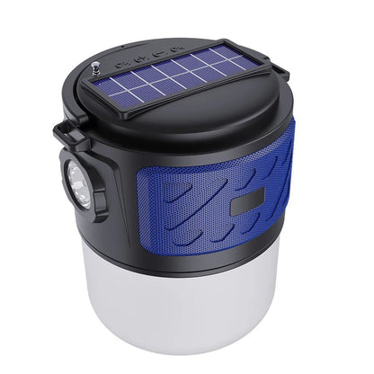 V12 Outdoor Solar Lighting Camping Light Wireless Bluetooth Speaker – Portable Subwoofer, FM, TF Card, Convenient Card Insertion - ZAMAR AUDIO SOLUTIONS
