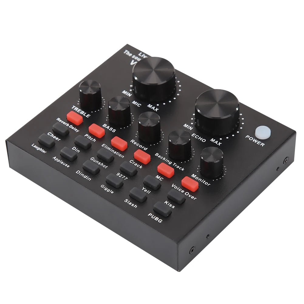 V8 Audio USB External Sound Card – 6 Effect Modes, Headset Microphone, Live Broadcast, For Mobile Phone, Computer, PC - ZAMAR AUDIO SOLUTIONS