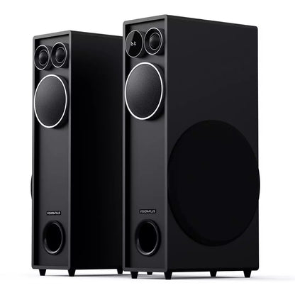 Vision Plus VP2060TS tower speaker Kenya angled view showing Bluetooth connectivity panel