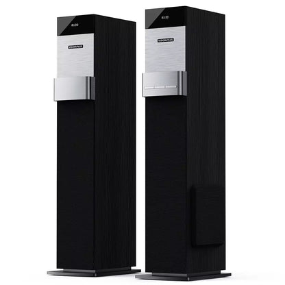 Vision Plus VP2080TS 360W Tower Speaker side profile showing cabinet depth and speaker grille