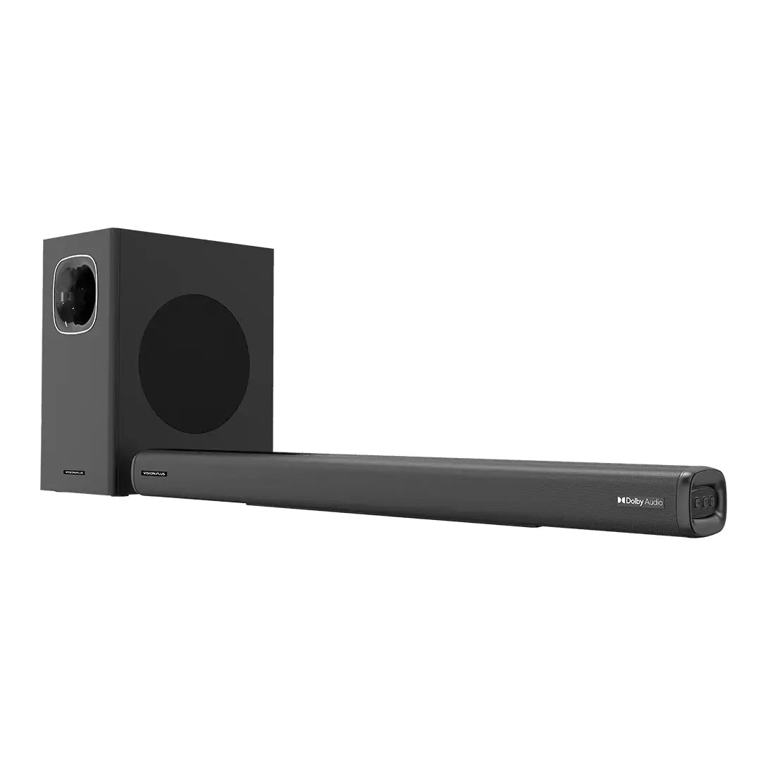 Vision Plus VP2121SB Soundbar side profile showing connectivity ports — Zamar Kenya