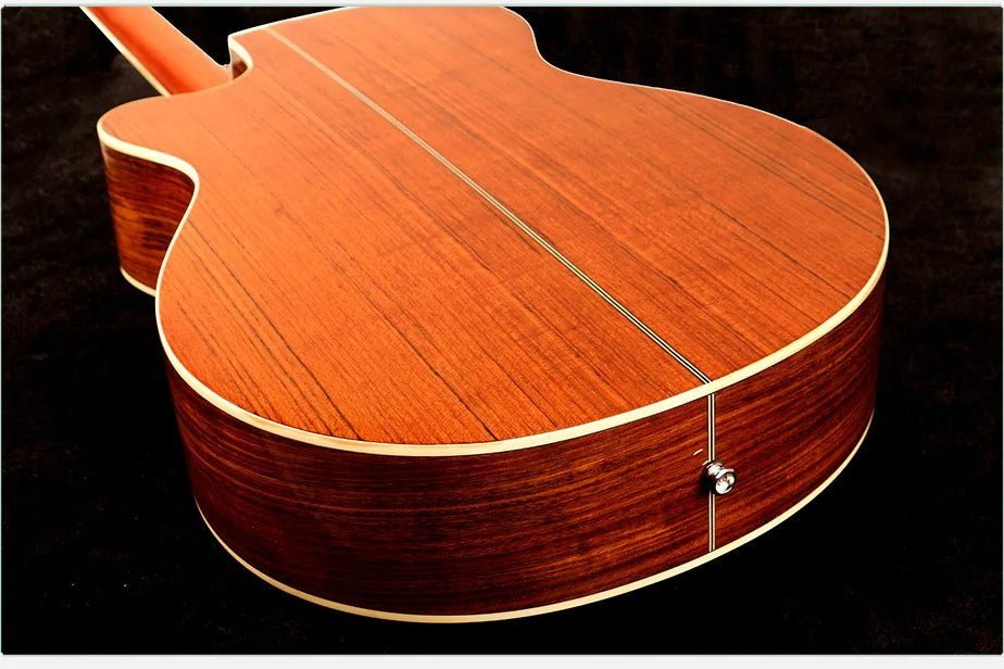 40/41 Inch Acoustic Guitar - Walnut Steel-String Folk Guitar