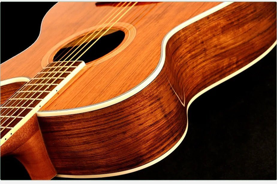 40/41 Inch Acoustic Guitar - Walnut Steel-String Folk Guitar