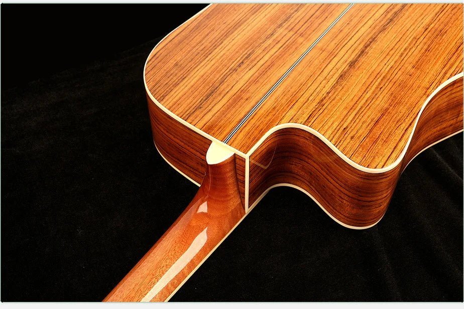 40/41 Inch Acoustic Guitar - Walnut Steel-String Folk Guitar
