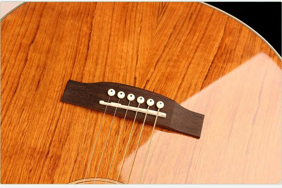 40/41 Inch Acoustic Guitar - Walnut Steel-String Folk Guitar