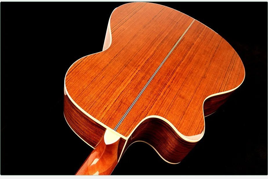 40/41 Inch Acoustic Guitar - Walnut Steel-String Folk Guitar