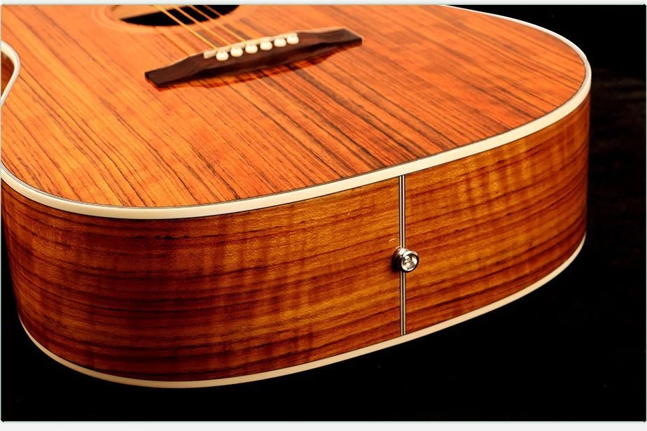 40/41 Inch Acoustic Guitar - Walnut Steel-String Folk Guitar
