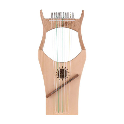 Walter.t WH02 10-String Wooden Lyre Harp – Professional DIY Harp with Nylon Strings, Spruce Rubber Handheld Instrument - ZAMAR AUDIO SOLUTIONS