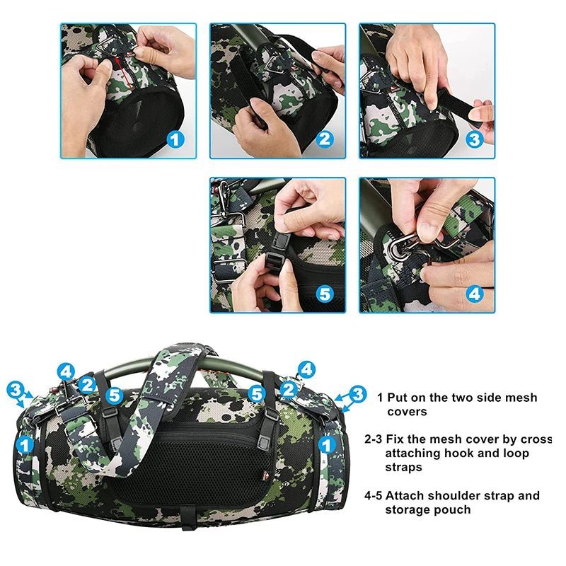 Waterproof Case for JBL Boombox 3 with Shoulder Strap