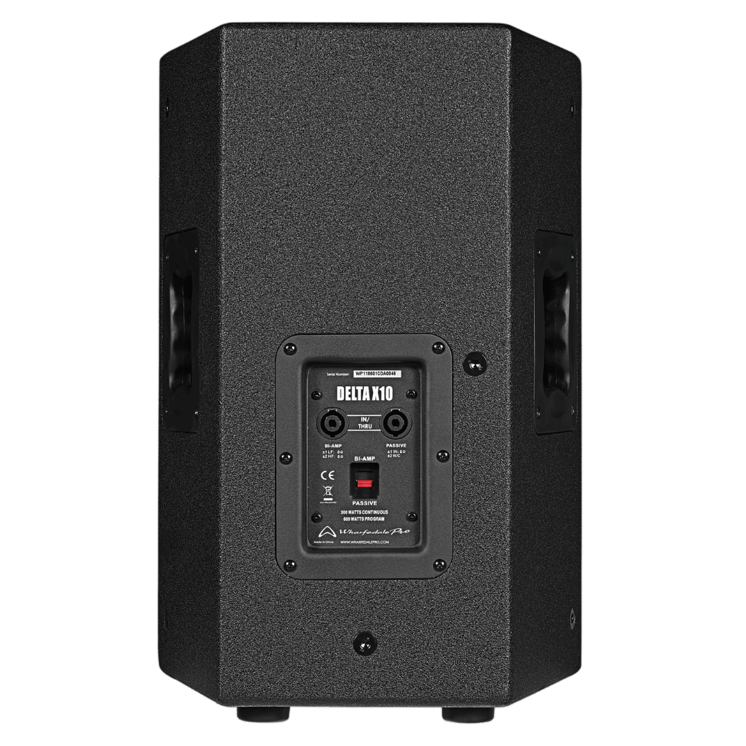 Wharfedale DELTA-X10 passive PA speaker Speakon connector inputs rear panel