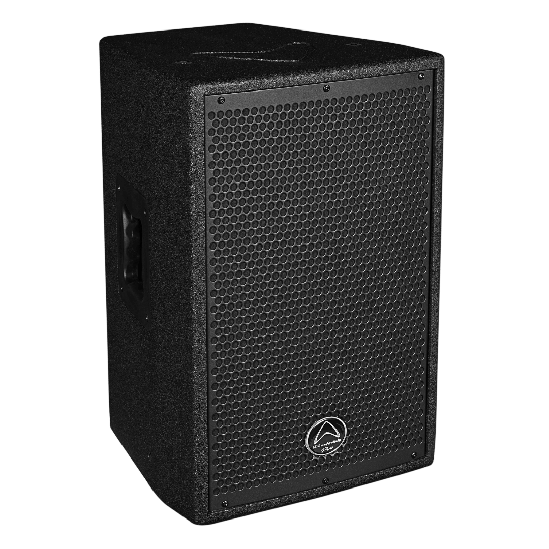 Wharfedale DELTA-X10 passive PA speaker side profile — birch plywood cabinet