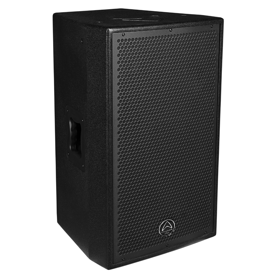 Wharfedale DELTA-X12 passive PA speaker side angle — compact portable design for live sound