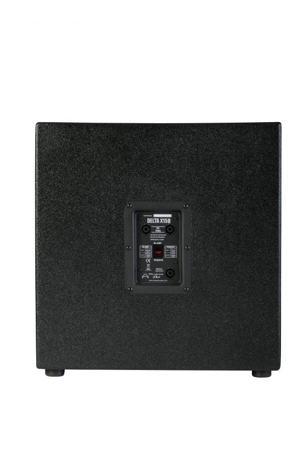 Wharfedale DELTA-X15B subwoofer Speakon inputs — rear panel connectivity