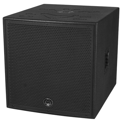 Wharfedale DELTA-X18B passive subwoofer side profile with Speakon connector inputs
