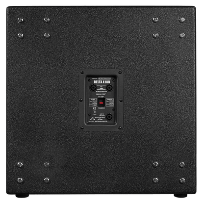 Wharfedale DELTA-X18B passive subwoofer rear panel showing Speakon connectivity