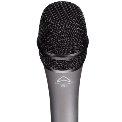 Wharfedale DM5.0 Pro supercardioid microphone zinc alloy body and steel grille detail